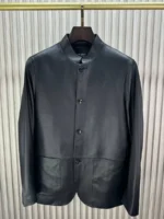 Мужская куртка Kiton чёрного цвета, артикул 347523