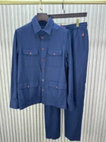 Мужской костюм Kiton синего цвета, артикул 347530