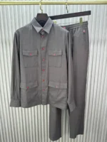 Мужской костюм Kiton коричневого цвета, артикул 347531
