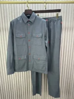 Мужской костюм Kiton серого цвета, артикул 347534