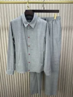 Мужской костюм Kiton серого цвета, артикул 347537