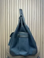 Мужской портфель HERMES HAC Birkin синего цвета, артикул 347580 — фото 5