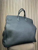 Мужской портфель HERMES HAC Birkin чёрного цвета, артикул 347581 — фото 5