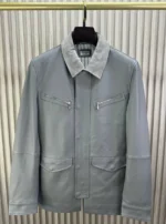 Мужская куртка Brunello Cucinelli серого цвета, артикул 347582