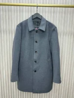 Мужское пальто Kiton серого цвета, артикул 347590