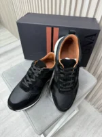 Мужские кроссовки Zegna чёрного цвета, артикул 347597 — фото 3