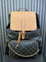Мужской рюкзак Louis Vuitton коричневого цвета, артикул 347603