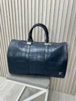 Мужская дорожная сумка Louis Vuitton тёмно-синего цвета, артикул 347608