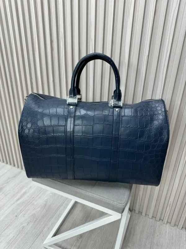 Дорожная сумка LOUIS VUITTON из натуральной кожи крокодила 🐊 — фото 2