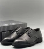 Мужские дерби Zegna чёрного цвета, артикул 347616