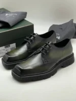 Мужские дерби Berluti зелёного цвета, артикул 347622