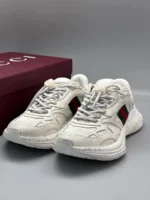 Мужские кроссовки Gucci белого цвета, артикул 347623