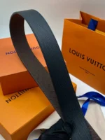 Мужской ремень Louis Vuitton чёрного цвета, артикул 347624 — фото 5