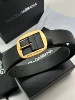 Мужской ремень Dolce Gabbana чёрного цвета, артикул 347628