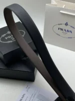 Мужской ремень Prada чёрного цвета, артикул 347630 — фото 3