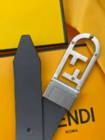 Мужской ремень Fendi чёрного цвета, артикул 347632 — фото 4