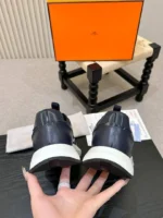 Мужские кроссовки Hermes тёмно-синего цвета, артикул 347634 — фото 8