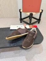 Мужские кроссовки Loro Piana коричневого цвета, артикул 347645 — фото 6