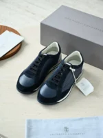 Мужские кроссовки Brunello Cucinelli тёмно-синего цвета, артикул 347657