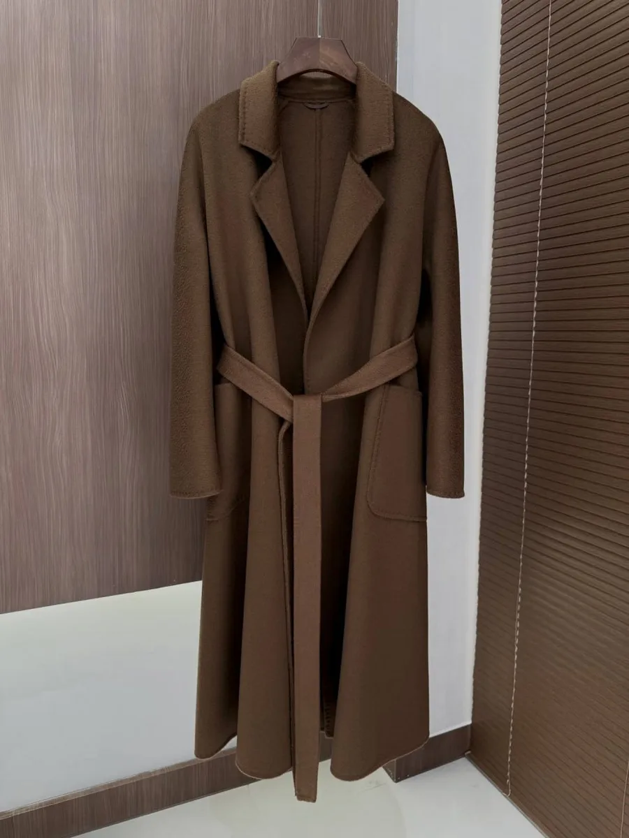 347691_1 Женское пальто Max Mara коричневого цвета, артикул 347691