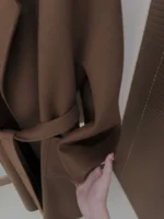 Женское пальто Max Mara коричневого цвета, артикул 347691 — фото 6
