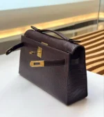 Женская сумка Hermes коричневого цвета, артикул 347720 — фото 3