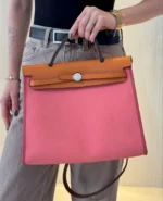 Женская сумка Hermes розового цвета, артикул 347721