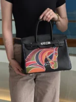 Женская сумка Hermes чёрного цвета, артикул 347724