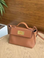 Женская сумка Hermes коричневого цвета, артикул 347727 — фото 4