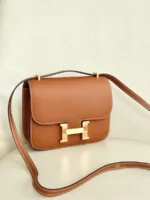 Женская сумка Hermes коричневого цвета, артикул 347731