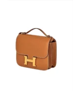 Женская сумка Hermes коричневого цвета, артикул 347731 — фото 4