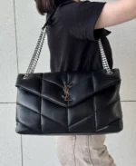 Женская сумка Saint Laurent чёрного цвета, артикул 347747