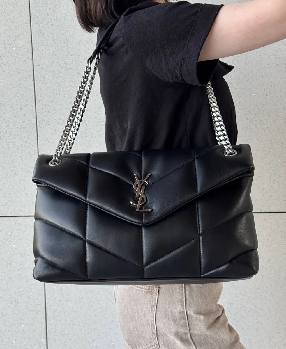 347747_1 Женская сумка Saint Laurent чёрного цвета, артикул 347747