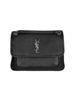 Женская сумка Saint Laurent чёрного цвета, артикул 347751 — фото 6