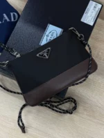 Мужская сумка мессенджер Prada чёрного цвета, артикул 347764