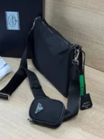 Мужская сумка мессенджер Prada чёрного цвета, артикул 347765 — фото 6