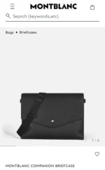 Мужская сумка мессенджер MONTBLANC чёрного цвета, артикул 347768 — фото 7