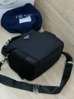 Мужская сумка мессенджер Prada чёрного цвета, артикул 347786 — фото 4