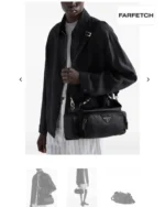 Мужская сумка мессенджер Prada чёрного цвета, артикул 347788 — фото 8