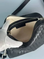 Мужская сумка мессенджер Bottega Veneta чёрного цвета, артикул 347836 — фото 3
