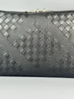 Мужская сумка мессенджер Bottega Veneta чёрного цвета, артикул 347836 — фото 5