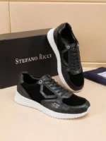 Мужские кроссовки Stefano Ricci чёрного цвета, артикул 347886