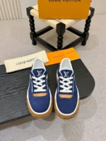 Мужские кеды Louis Vuitton тёмно-синего цвета, артикул 347890 — фото 3