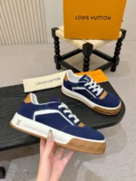 Мужские кеды Louis Vuitton тёмно-синего цвета, артикул 347890 — фото 5