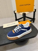 Мужские кеды Louis Vuitton тёмно-синего цвета, артикул 347890 — фото 6