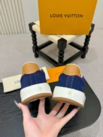 Мужские кеды Louis Vuitton тёмно-синего цвета, артикул 347890 — фото 7
