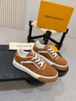 Мужские кеды Louis Vuitton коричневого цвета, артикул 347891