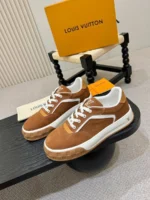 Мужские кеды Louis Vuitton коричневого цвета, артикул 347891 — фото 3