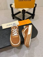 Мужские кеды Louis Vuitton коричневого цвета, артикул 347891 — фото 4