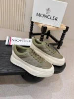 Мужские кеды Moncler цвета хаки, артикул 347898